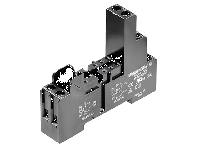 Socket; PIN: 8; 12A; 240VAC; op DIN-rail; schroefklemmen; Serie: RCI Socket; PIN: 8; 12A; 240VAC; op DIN-rail; schroefklemmen; Serie: RCI